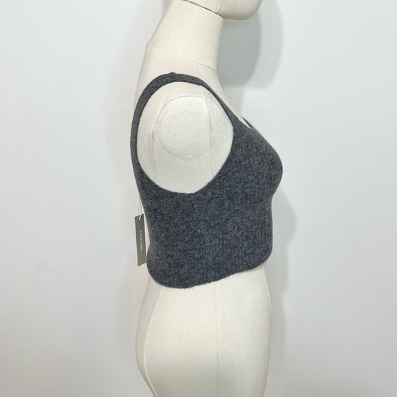 Everlane Grey The Cozy Stretch Crop Tank - Picture 2 of 5